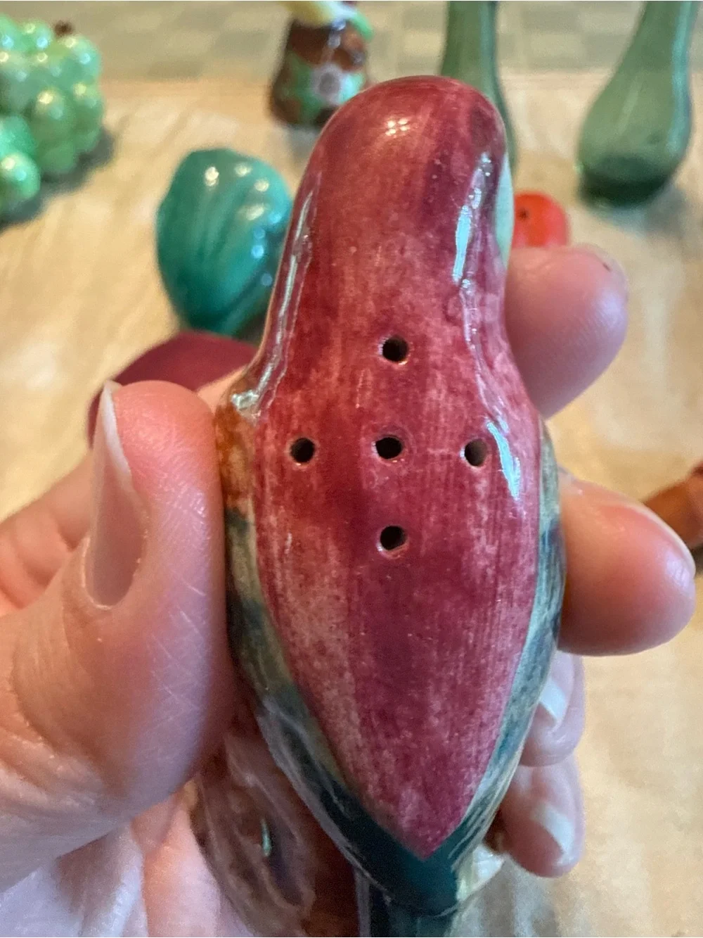 Vintage 1950s Ceramic Bird Salt & Pepper Shakers - Made in Japan